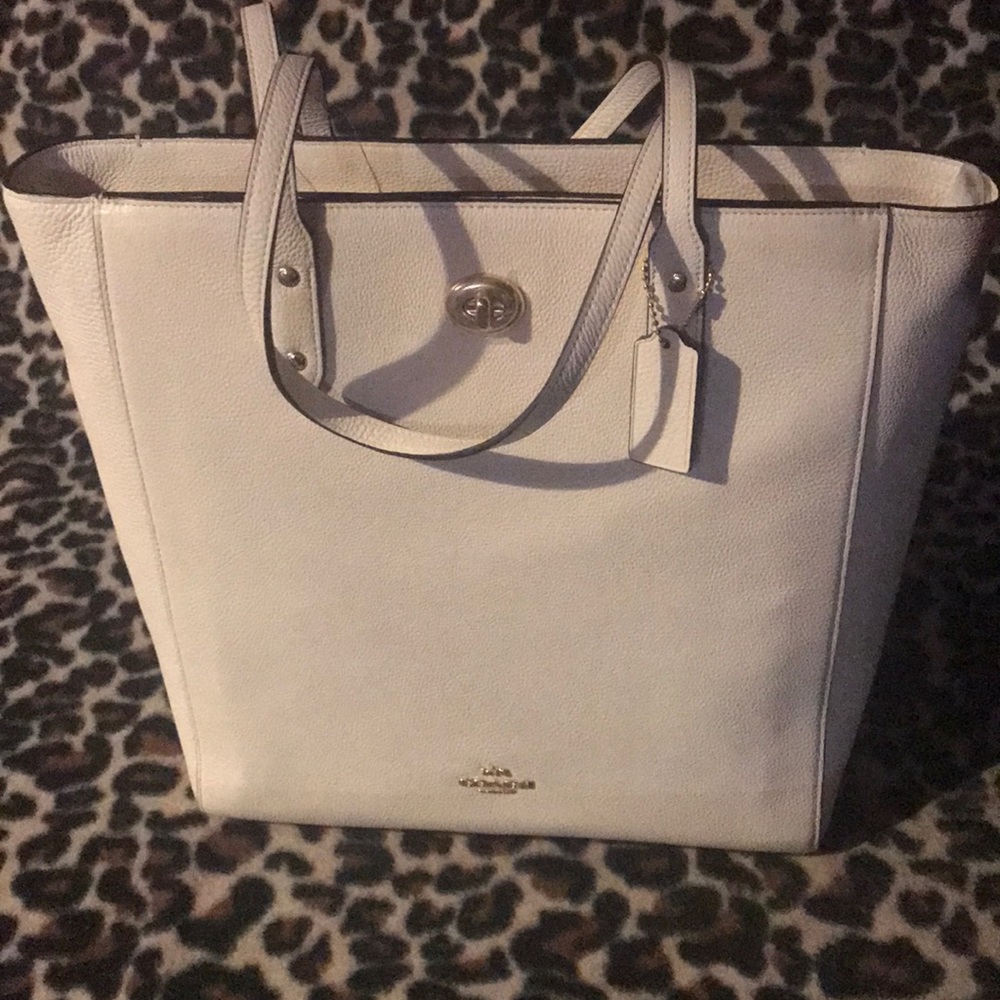 Coach Leather Twin Tote